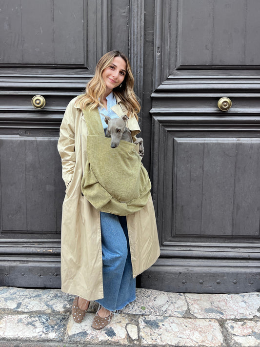 Sac transport chien - kaki